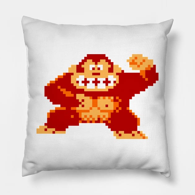 Pixeled Gorilla Pillow by ezioman