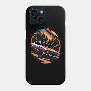 Vintage muscle car retro design Phone Case