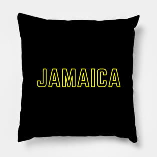 Jamaica Yellow Travel Tourist Pillow