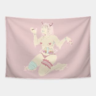 Pastel Drip Tapestry