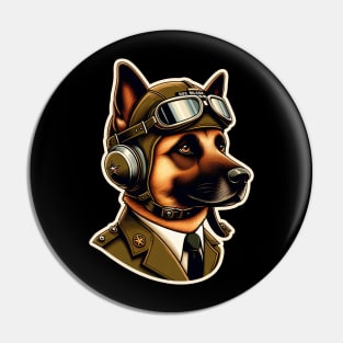 Belgian Malinois Pilot Pin