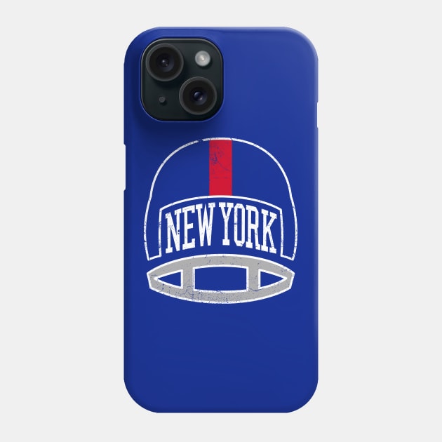 NYG Retro Helmet - Blue Phone Case by KFig21