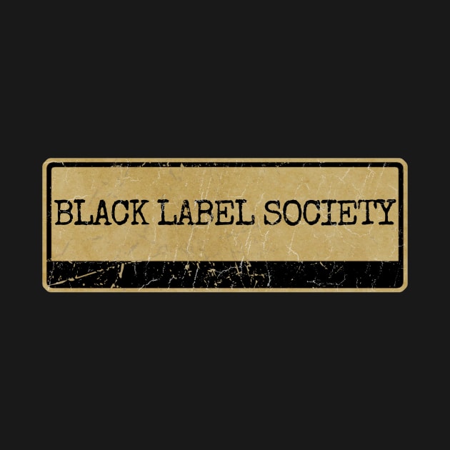 Aliska text black retro - black label society by Aliska