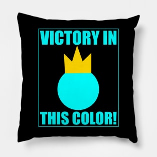 Stick Fight - Blue Victory In This Color Pillow