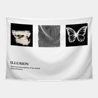 ILLUSION (black) Tapestry