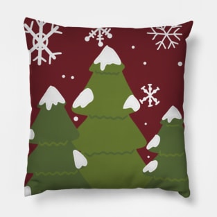 Snowy Forest Pillow