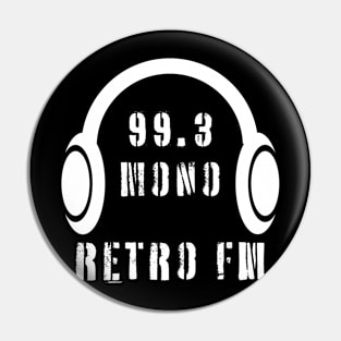 99.3 Mono Retro FM Pin