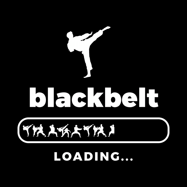 Black Belt Loading Karate Judo Martial Arts by petervanderwalk