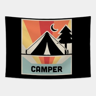 CAMPER | Vintage Camping Poster Tapestry