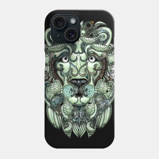 Awesome lion on a dreamcatcher Phone Case