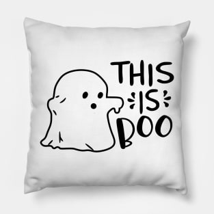 This Is Boo Sheet Ghost Retro Halloween Costume Men Women Pillow