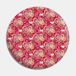 Cute Valentines Day Heart Pattern Lover Pin