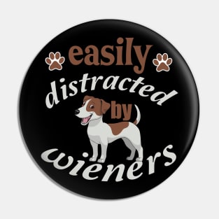 funny easily distracted by wieners Pin