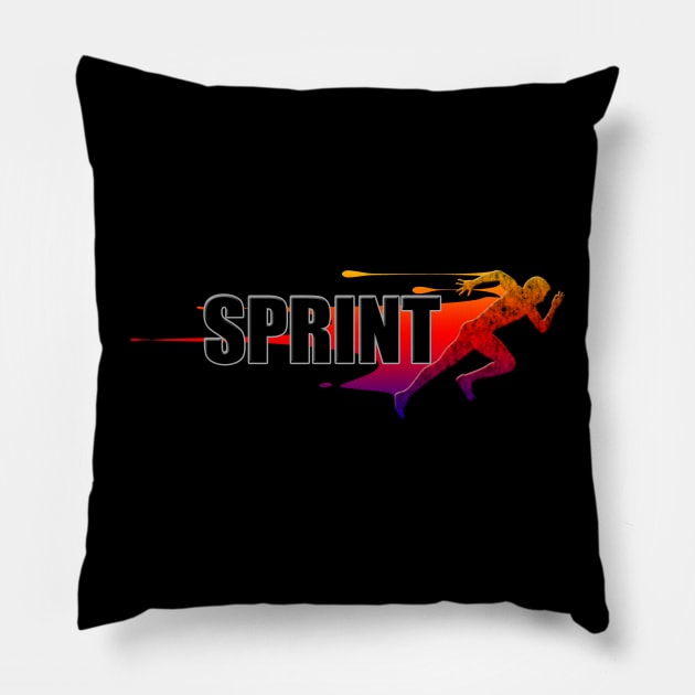 Sprint Design - Sprinter Pillow by tatzkirosales-shirt-store