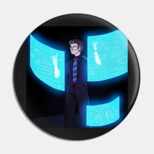 Logan with screens Pin