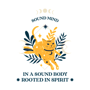 In A Sound Body Rooted In Spirit Design T-Shirt