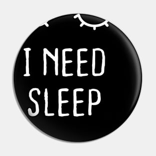 Sleep Cute Tired Lashes Eyes Lady Pyjama Sleepy Funny Pin