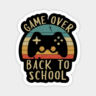 Game over back to school with game controller design Magnet