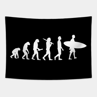 Funny Surfing Evolution Gift For Surfers Tapestry