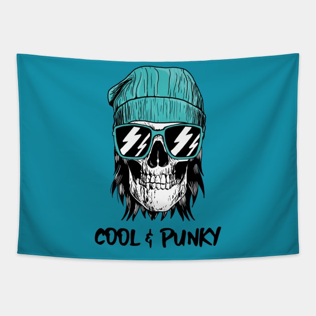 Cool & Punky Skull Tapestry by MONMON-75