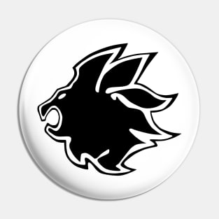 Lion head logo Pin