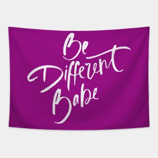 Be Different Babe Loving Handwritten Affirmation Quote Tapestry