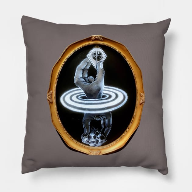 Top to Bottom Flow Pillow by SeanKalleyArt