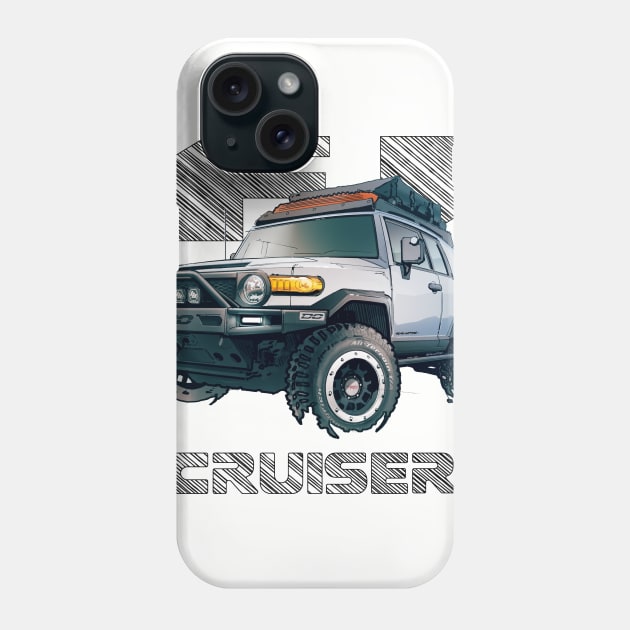 FJ Cruiser (XJ10) – Iceberg Phone Case by robert1117