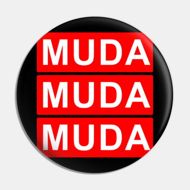 Muda Muda Muda English Text Jojo S Bizarre Adventure Muda Muda Muda English Text Pin Teepublic