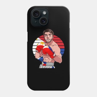 Philippines Boxer Filipino Flag Boxing Lover Phone Case