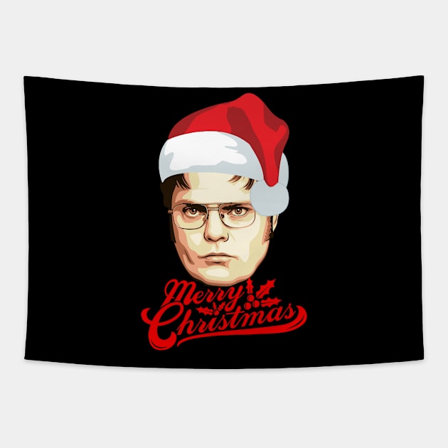 Dwight Schrute Christmas Tapestry by Amadeus Co