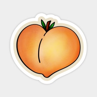 Peach Pattern Magnet