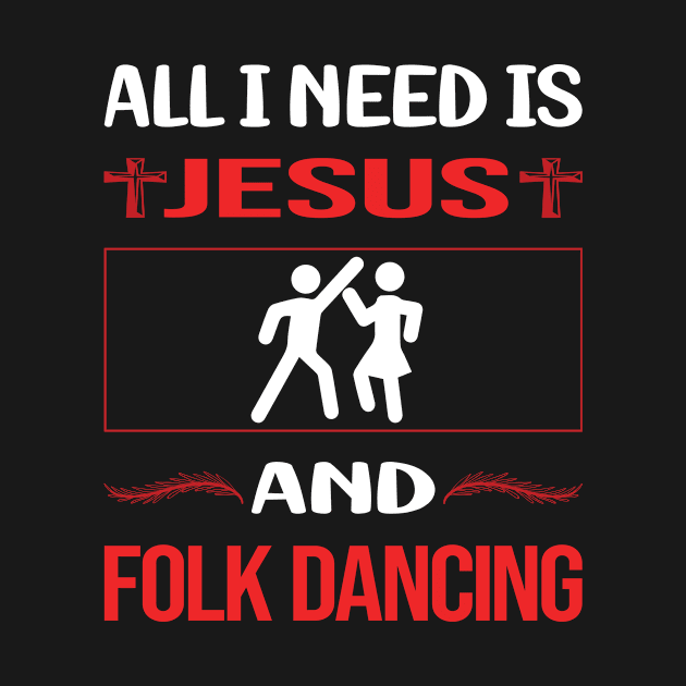 Funny Jesus Folk Dancing Dance Dancer by Happy Life