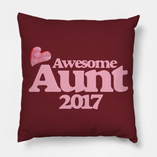 Awesome Aunt 2017 Pillow