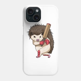 Hedgehog Cricket Cricket bat Phone Case