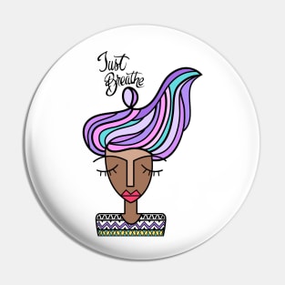 Just Breathe Pin