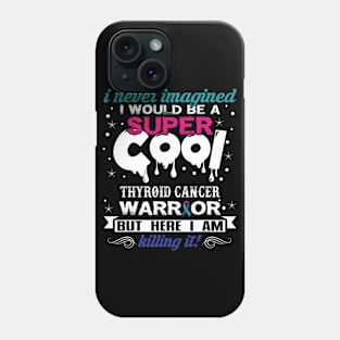 Super Cool Thyroid Cancer Awareness Ribbon Phone Case