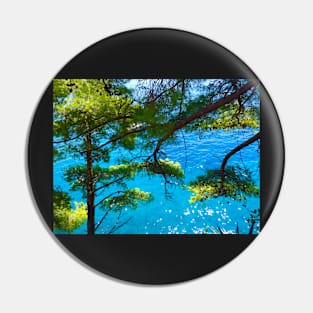 Trees & Ocean Pin