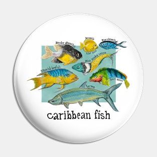 Caribbean tropical fish Pin