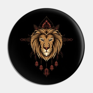 Lion Mandala Pin