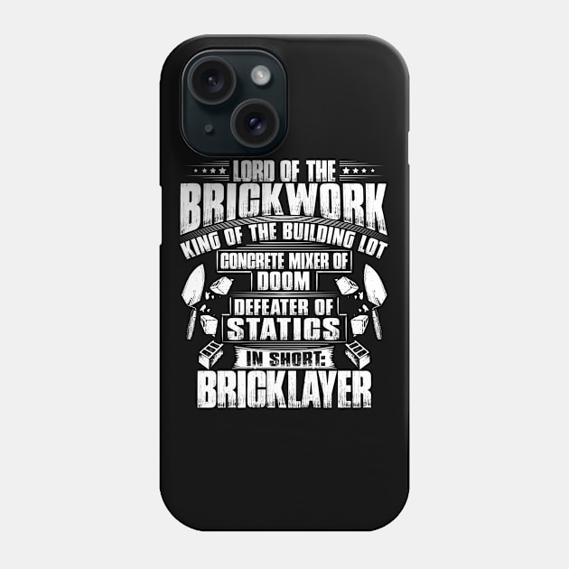 Bricklayer/Brickmason/Mason/Brickwork/Gift/Present Phone Case by Krautshirts