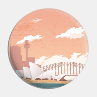 Australia. Retro travel poster Pin