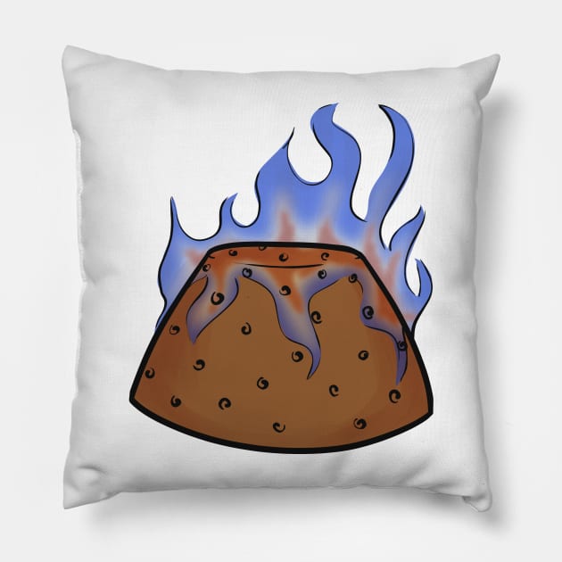 Time for some flamin pud Pillow by cozsheep