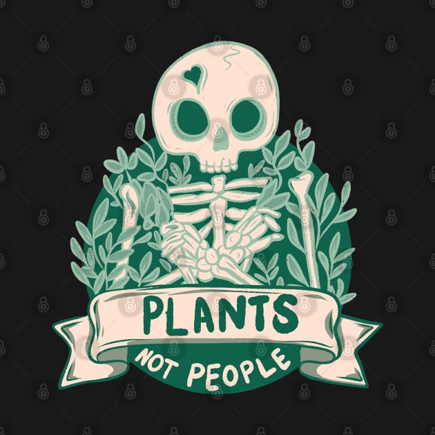 Plants not people skeleton by Jess Adams