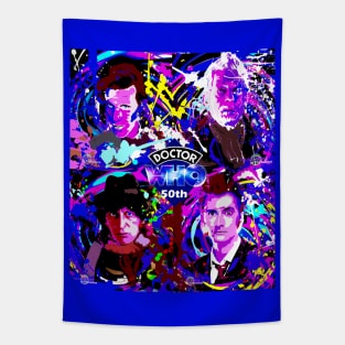 The Day of the Doctor quad swirl Tapestry