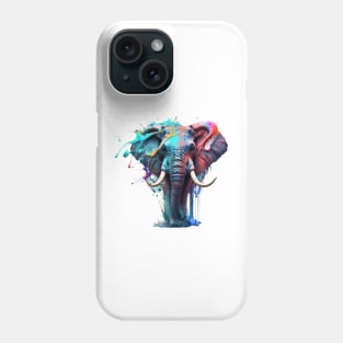 Elephant Splash Art: Majestic Fantasy Visualization #3 Phone Case