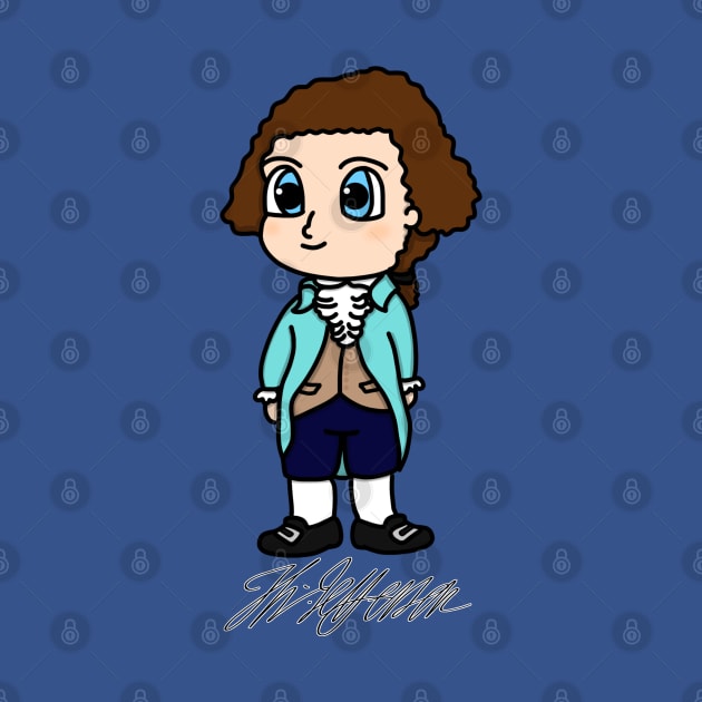 Chibi Thomas Jefferson 2 (Small Print) by Aeriskate