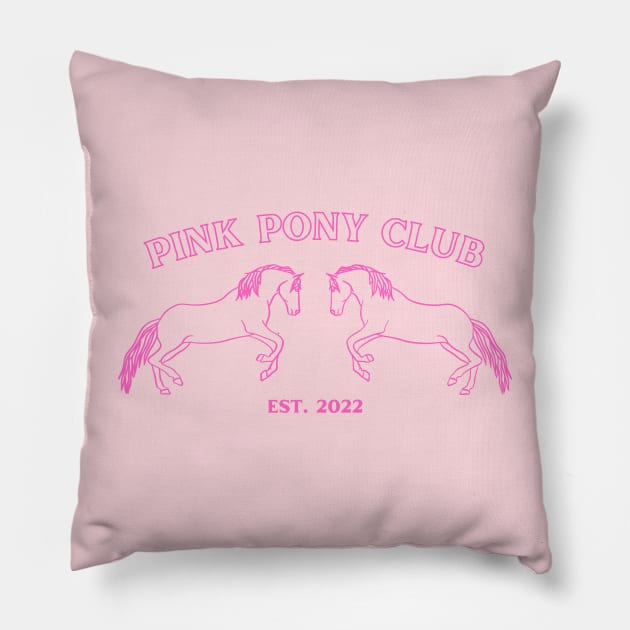 Pink Pony Club Pillow by Likeable Design