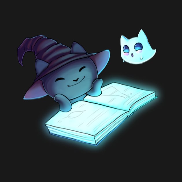 Potion Paws Book and Ghost by bittentoast