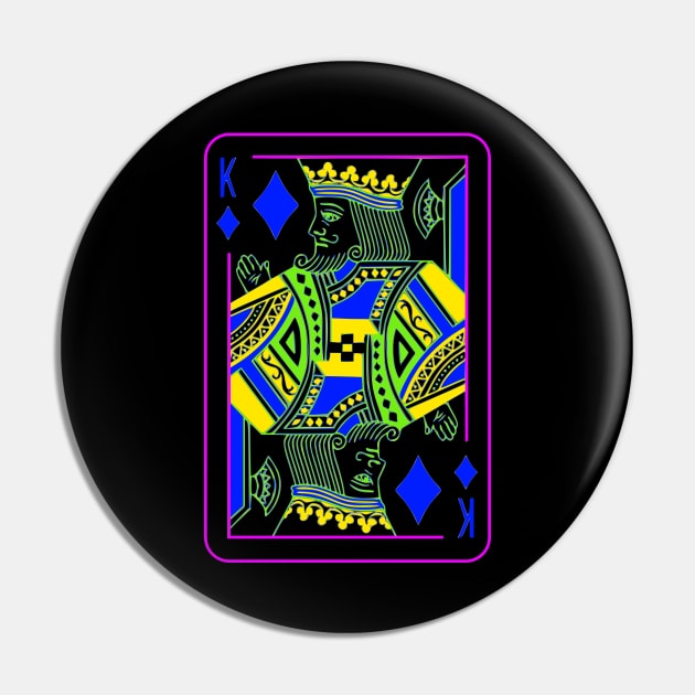 King of Diamonds Bright Mode Pin by inotyler